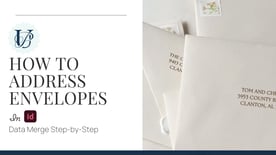1.4 How to Guest Address Envelopes in InDesign